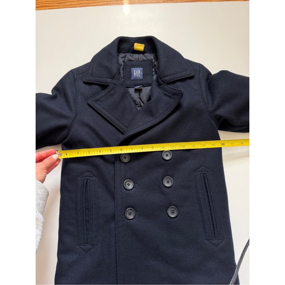GAP Kids Navy Double-Breasted Peacoat Navy Boys Size Small 6 - 7 - Picture 7 of 9